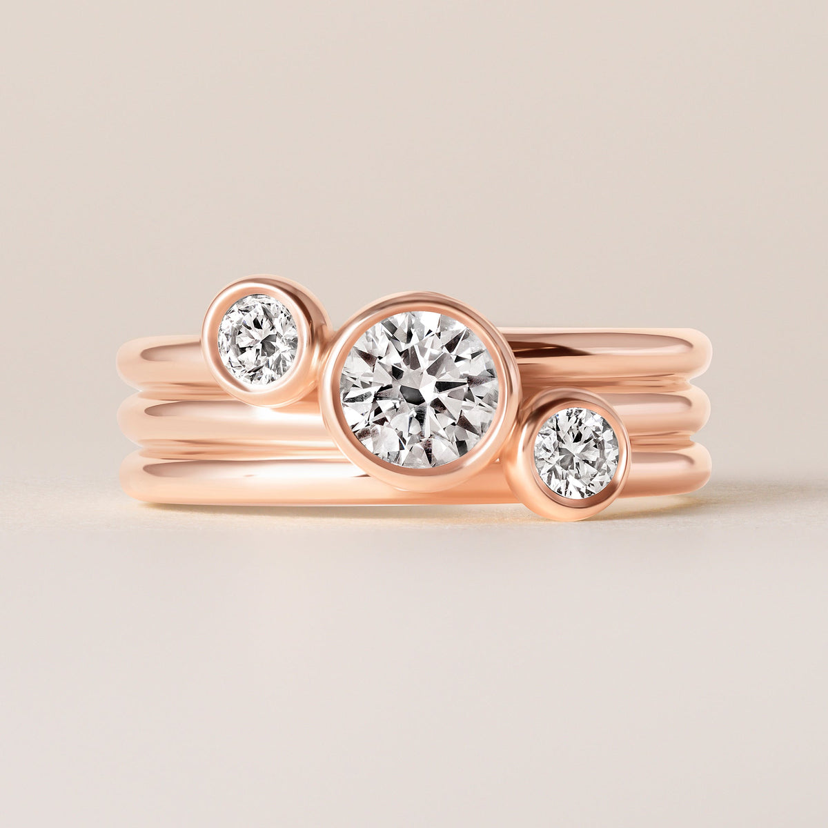 Round Strata Band Ring ABB-715-RD-D-5  - Abtin & Co.