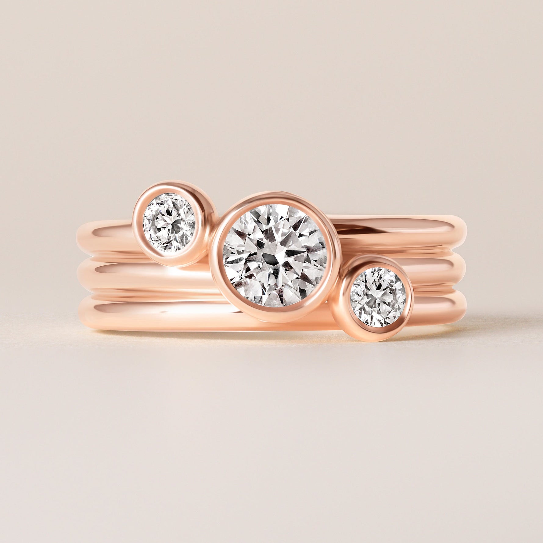 Round Strata Band Ring ABB-715-RD-D-5  - Abtin & Co.