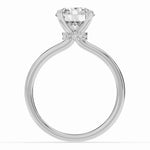 Round Tiara Glow Solitaire Ring ABER-102-RD-LGD-21  - Abtin & Co.