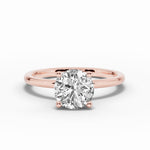 Round Tiara Glow Solitaire Ring ABER-102-RD-LGD-11  - Abtin & Co.