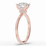 Round Tiara Glow Solitaire Ring ABER-102-RD-LGD-11  - Abtin & Co.