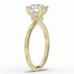 Round Tiara Glow Solitaire Ring ABER-102-RD-LGD-1  - Abtin & Co.