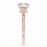 Round Tiara Glow Solitaire Ring ABER-102-RD-LGD-11  - Abtin & Co.
