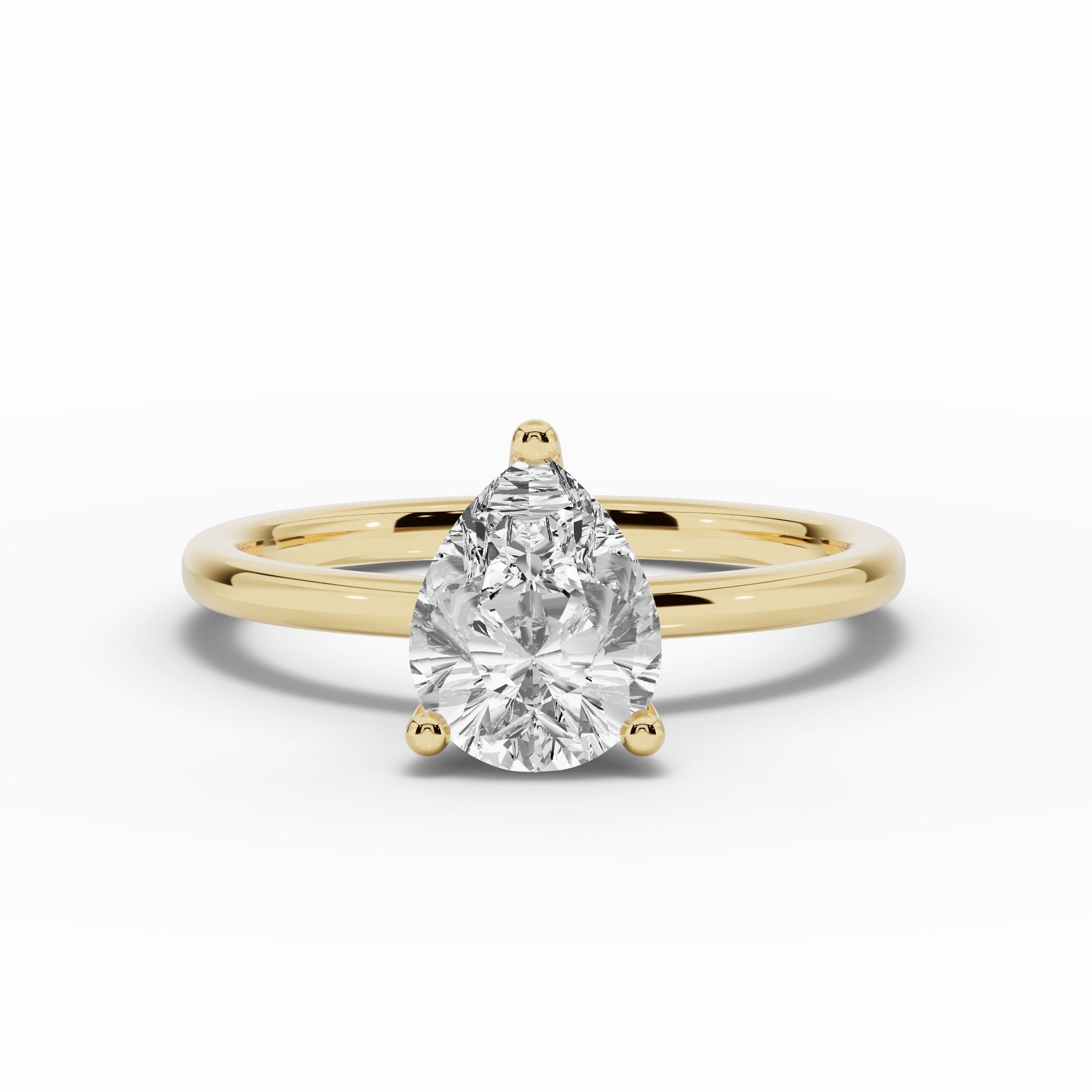 Pear Tiara Glow Solitaire