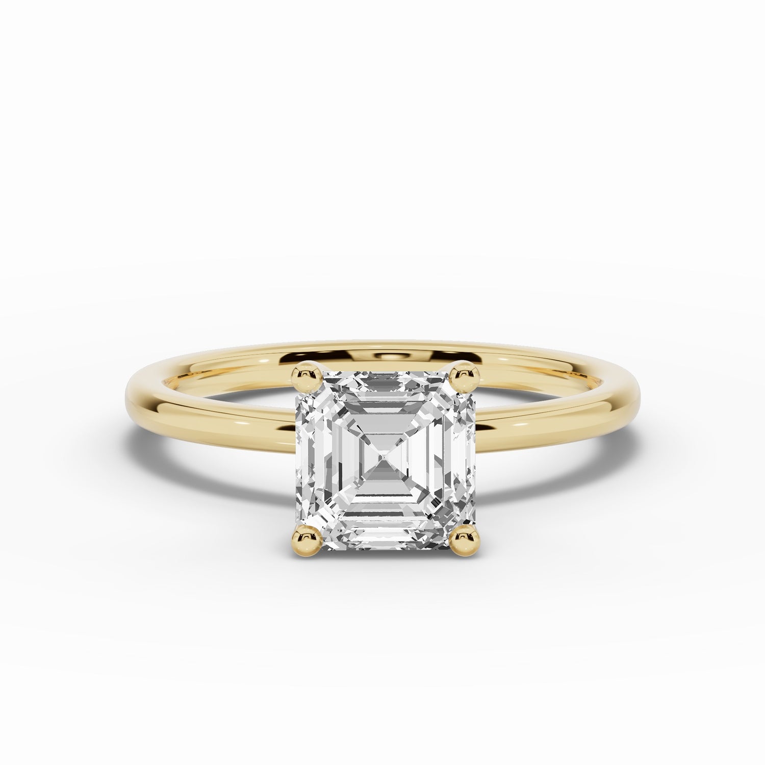Asscher Tiara Glow Solitaire
