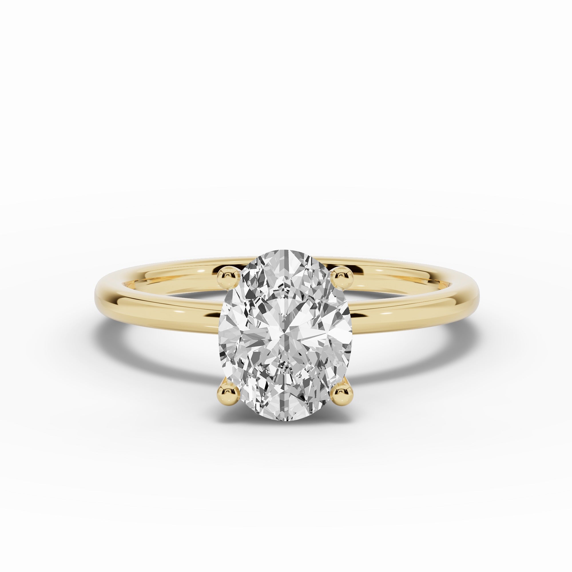 Oval Tiara Glow Solitaire