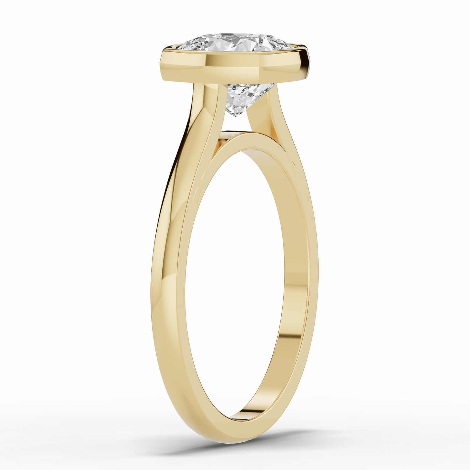 Cushion Lumière Bezel Solitaire