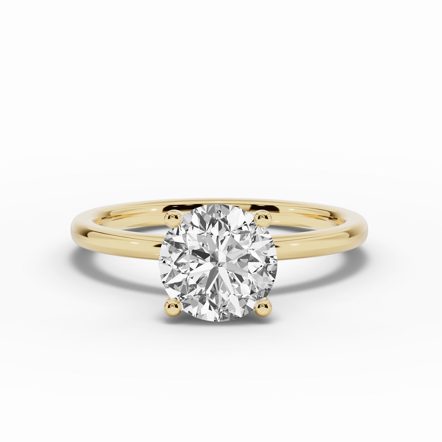 Round Tiara Glow Solitaire