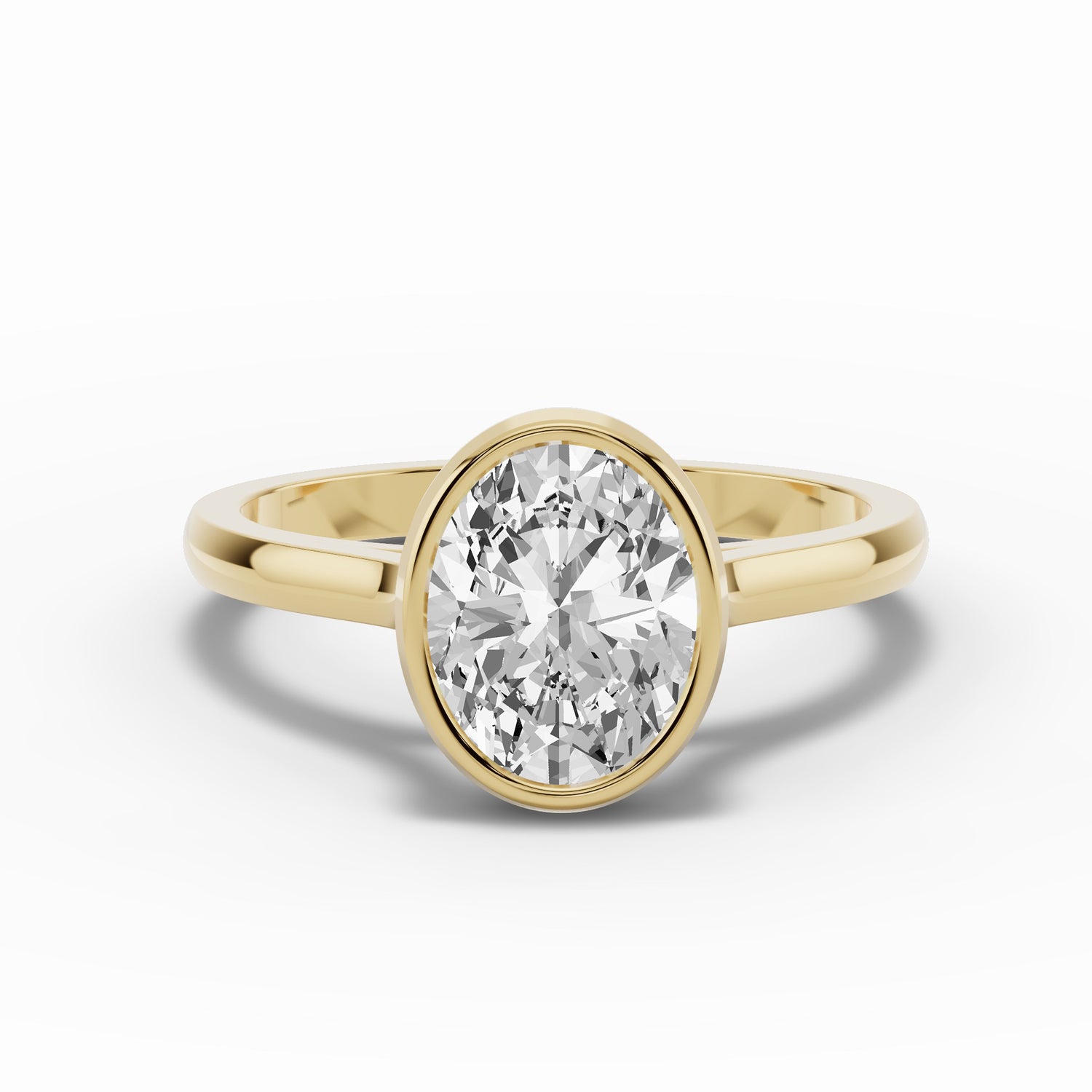 Oval Lumière Bezel Solitaire
