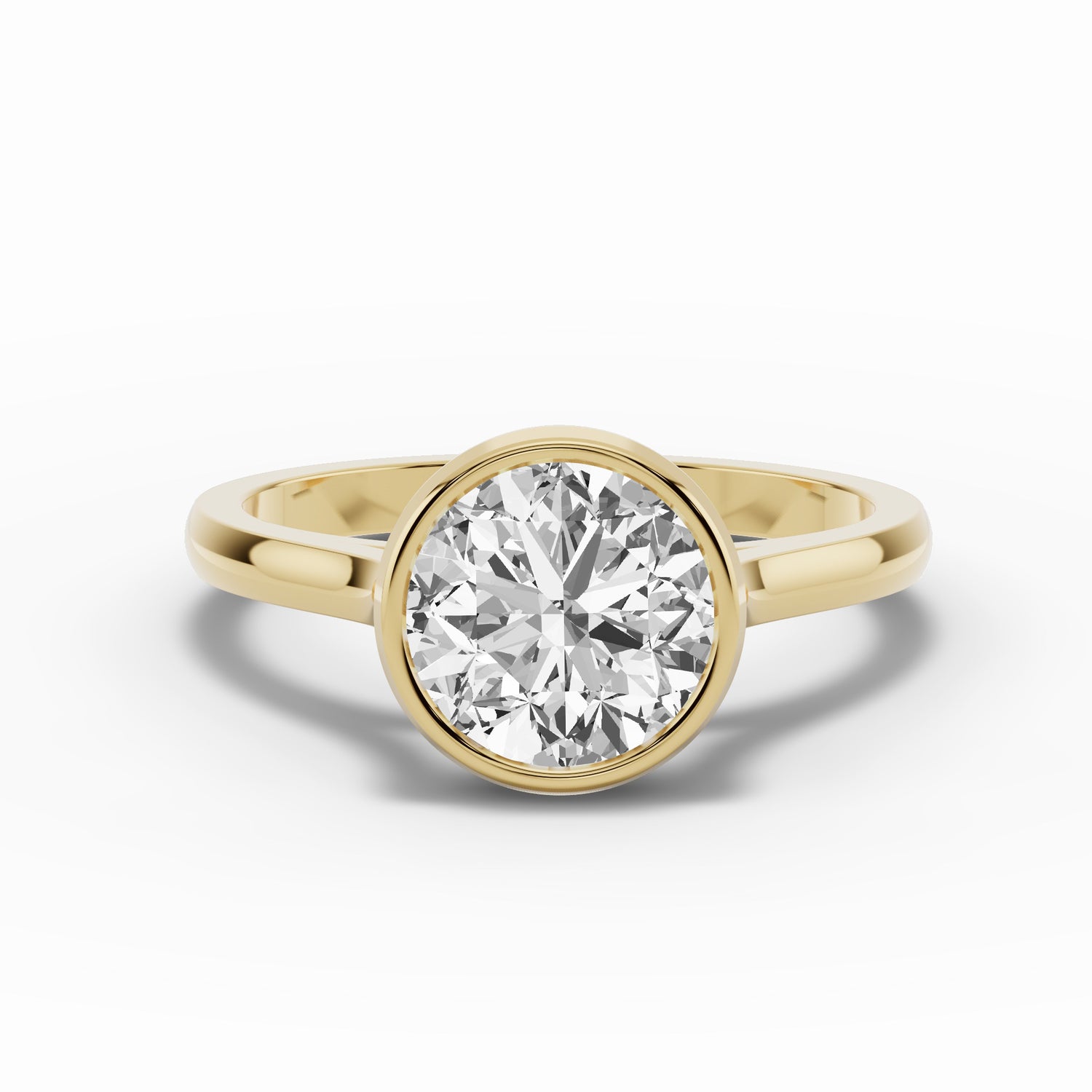 Round Lumière Bezel Solitaire
