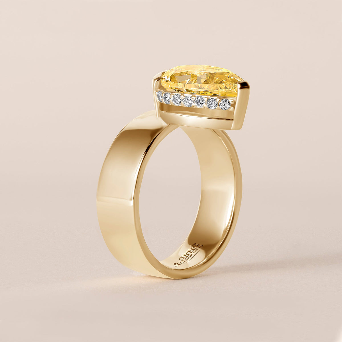 SOLIS Ring Ring ABB-801Y-Y.LGD-1  - Abtin & Co.