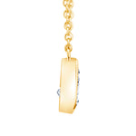 Teardrop Bezel Pendant Pendant BP-237-LGD-1  - Abtin & Co.