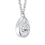 Teardrop Bezel Pendant Pendant BP-237-LGD-4  - Abtin & Co.