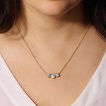 Trio Bezel Pendant Pendant ABP-249-LGD-1  - Abtin & Co.