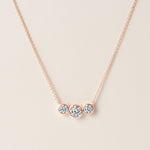 Trio Bezel Pendant Pendant ABP-249-LGD-3  - Abtin & Co.