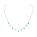 Turquoise Étoile Necklace Necklace ABN-185-TQD-1  - Abtin & Co.