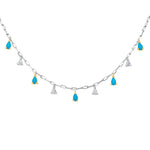 Turquoise Étoile Necklace Necklace ABN-185-TQD-1  - Abtin & Co.