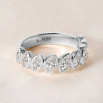 Verte Marquise Band – Halfway Ring ABB-726.1-LGD-1  - Abtin & Co.