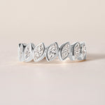 Verte Marquise Band – Halfway Ring ABB-726.1-LGD-2  - Abtin & Co.