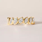 Verte Marquise Band – Halfway Ring ABB-726.1-LGD-1  - Abtin & Co.