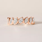 Verte Marquise Band – Halfway Ring ABB-726.1-LGD-3  - Abtin & Co.