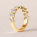 Verte Marquise Band – Halfway Ring ABB-726.1-LGD-1  - Abtin & Co.