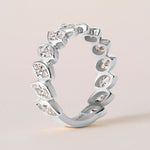 Verte Marquise Band — Three-Quarter Ring ABB-726.2-LGD-3  - Abtin & Co.