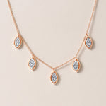 Vertical Marquise Stella Bezel Necklace Necklace ABN-186-MQ-V-LGD-3  - Abtin & Co.