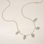 Vertical Marquise Stella Bezel Necklace Necklace ABN-186-MQ-V-LGD-2  - Abtin & Co.
