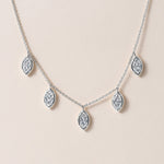 Vertical Marquise Stella Bezel Necklace Necklace ABN-186-MQ-V-LGD-2  - Abtin & Co.