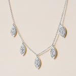 Vertical Marquise Stella Bezel Necklace Necklace ABN-186-MQ-V-LGD-2  - Abtin & Co.