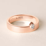 Vertical Pear Centerline Edge Ring Ring ABB-713.1V1-PR2-D-1  - Abtin & Co.