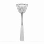 Vionne Asscher Three-Stone Engagement Ring Ring ABER-107-AS-LGD-6  - Abtin & Co.