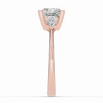 Vionne Cushion Three-Stone Engagement Ring Ring ABER-107-CU-LGD-11  - Abtin & Co.