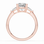 Vionne Cushion Three-Stone Engagement Ring Ring ABER-107-CU-LGD-11  - Abtin & Co.