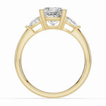 Vionne Cushion Three-Stone Engagement Ring Ring ABER-107-CU-LGD-1  - Abtin & Co.