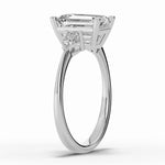 Vionne Emerald Cut Three-Stone Engagement Ring Ring ABER-107-EM-LGD-6  - Abtin & Co.