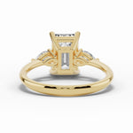 Vionne Emerald Cut Three-Stone Engagement Ring Ring ABER-107-EM-LGD-1  - Abtin & Co.