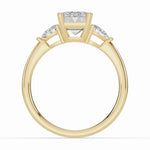 Vionne Emerald Cut Three-Stone Engagement Ring Ring ABER-107-EM-LGD-1  - Abtin & Co.