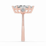 Vionne Marquise Three-Stone Engagement Ring Ring ABER-107-MQ-LGD-11  - Abtin & Co.