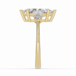 Vionne Marquise Three-Stone Engagement Ring Ring ABER-107-MQ-LGD-1  - Abtin & Co.