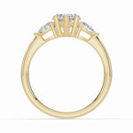 Vionne Marquise Three-Stone Engagement Ring Ring ABER-107-MQ-LGD-1  - Abtin & Co.