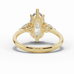 Vionne Marquise Three-Stone Engagement Ring Ring ABER-107-MQ-LGD-1  - Abtin & Co.