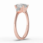 Vionne Oval Three-Stone Engagement Ring Ring ABER-107-OV-LGD-11  - Abtin & Co.
