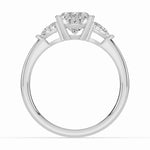 Vionne Oval Three-Stone Engagement Ring Ring ABER-107-OV-LGD-6  - Abtin & Co.