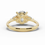Vionne Oval Three-Stone Engagement Ring Ring ABER-107-OV-LGD-1  - Abtin & Co.