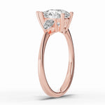 Vionne Pear Three-Stone Engagement Ring Ring ABER-107-PR-LGD-11  - Abtin & Co.