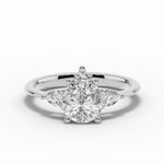 Vionne Pear Three-Stone Engagement Ring Ring ABER-107-PR-LGD-6  - Abtin & Co.