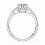 Vionne Pear Three-Stone Engagement Ring Ring ABER-107-PR-LGD-6  - Abtin & Co.