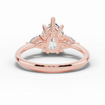 Vionne Pear Three-Stone Engagement Ring Ring ABER-107-PR-LGD-11  - Abtin & Co.